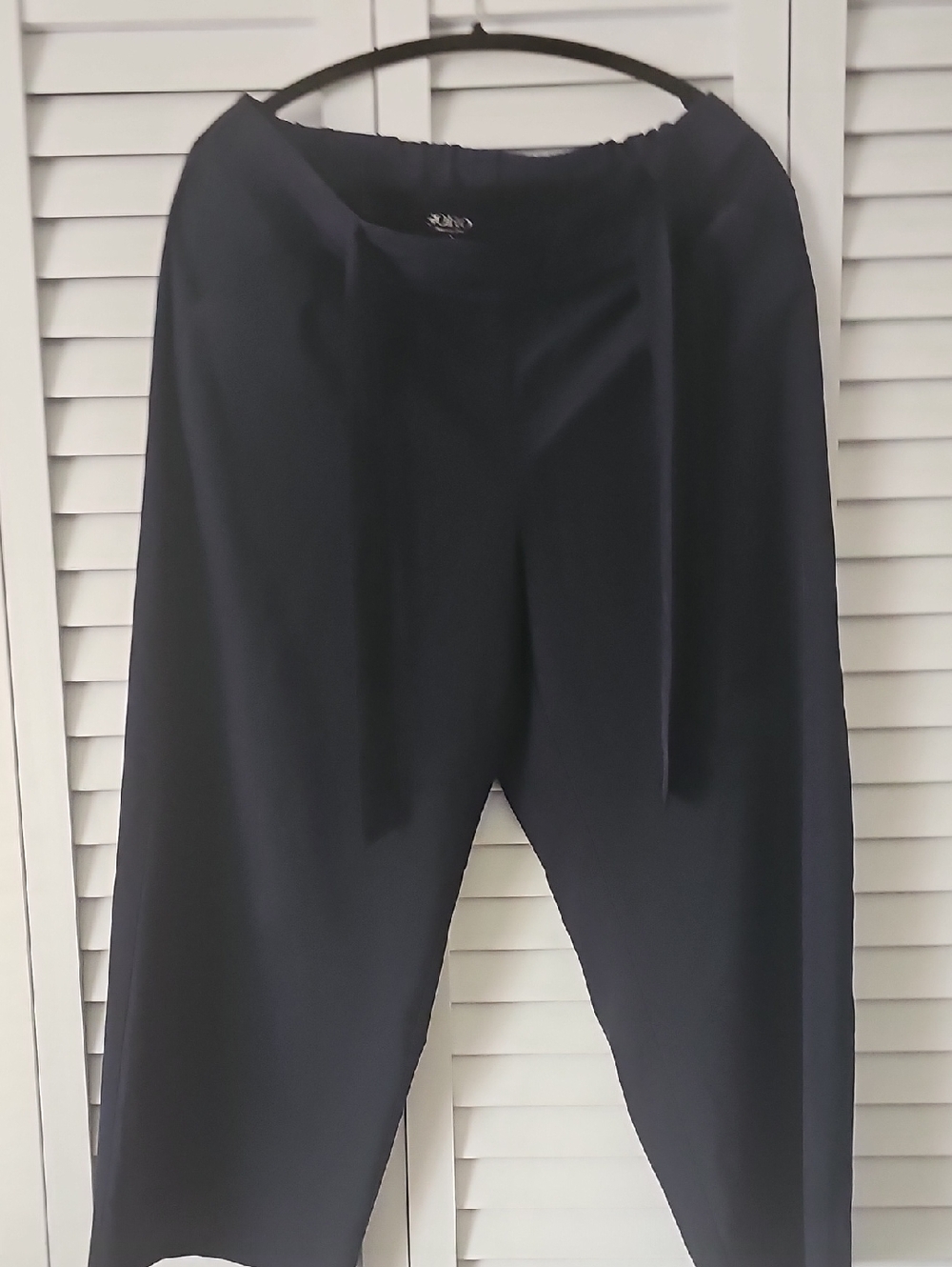 SOHO Navy Wide-Leg Elastic Waist Pants